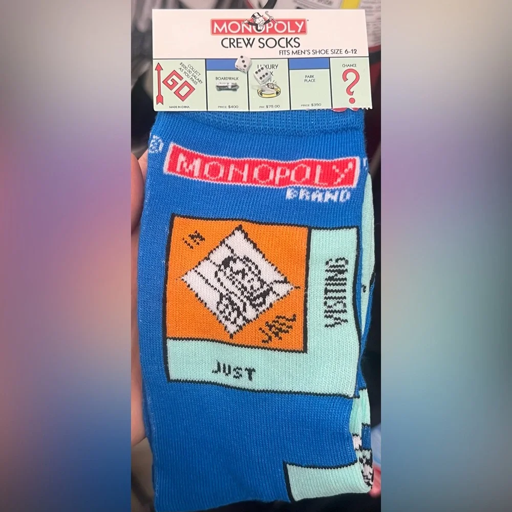 Paul Frank Unisex Black and Multicolor Monkey, Polo Club and famous brand socks. - Picture 3 of 11